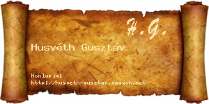 Husvéth Gusztáv névjegykártya